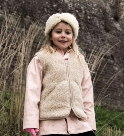 copy of We are wovens woolen bodywarmer cienki lalte zipper (kid)