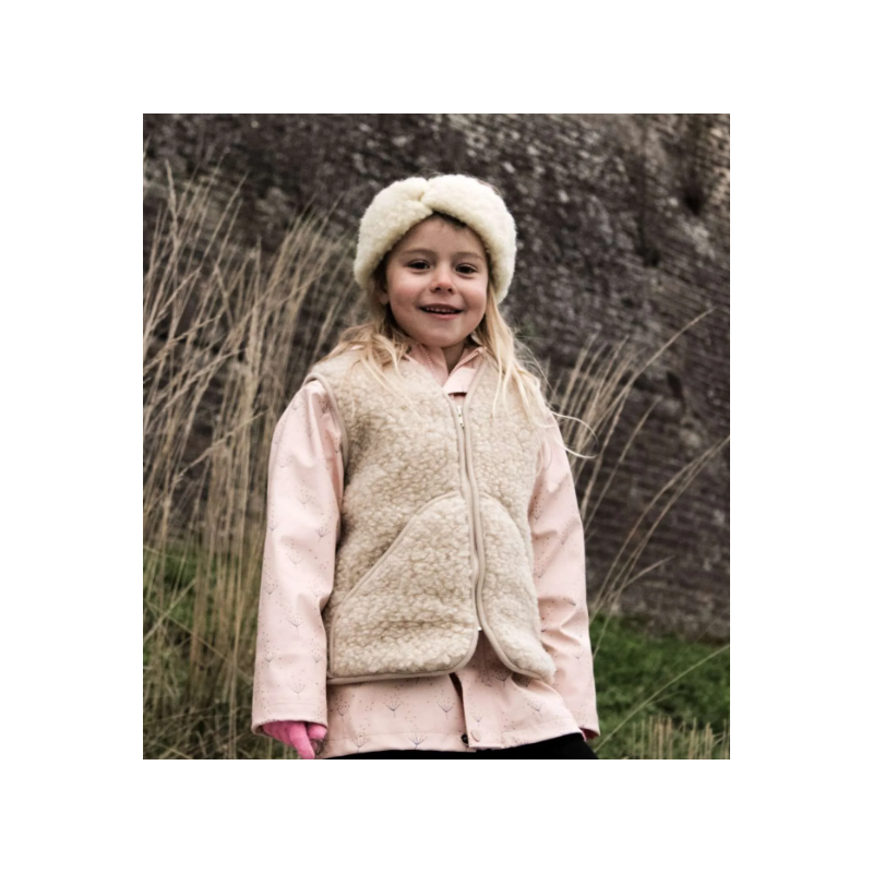 We are wovens wollen bodywarmer cienki latte rits  (kind)