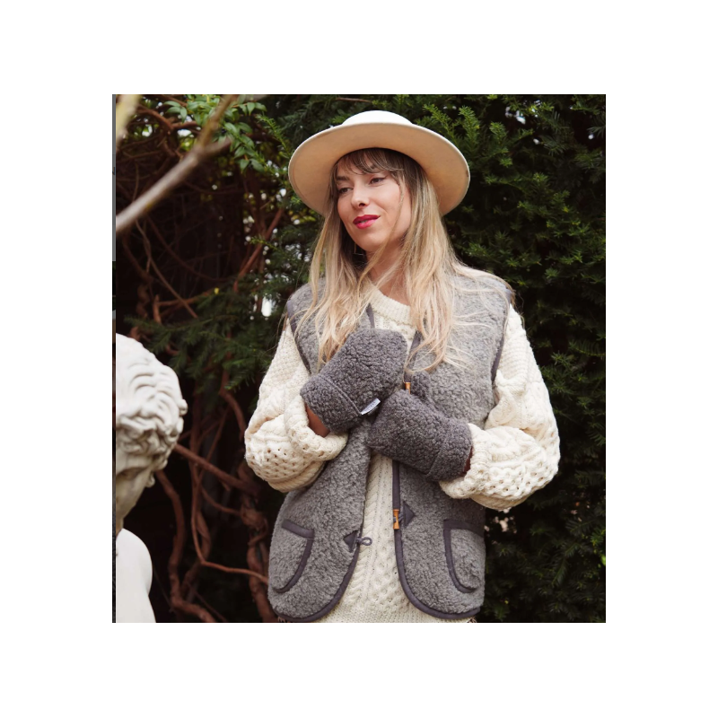 We are wovens bodywarmer black tea (volwassen)