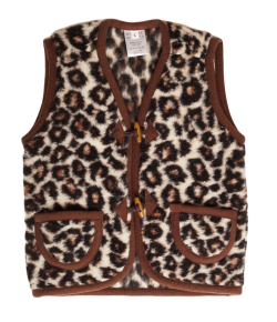 We are wovens bodywarmer leopard