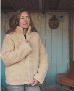 We are wovens woolen jacket latte