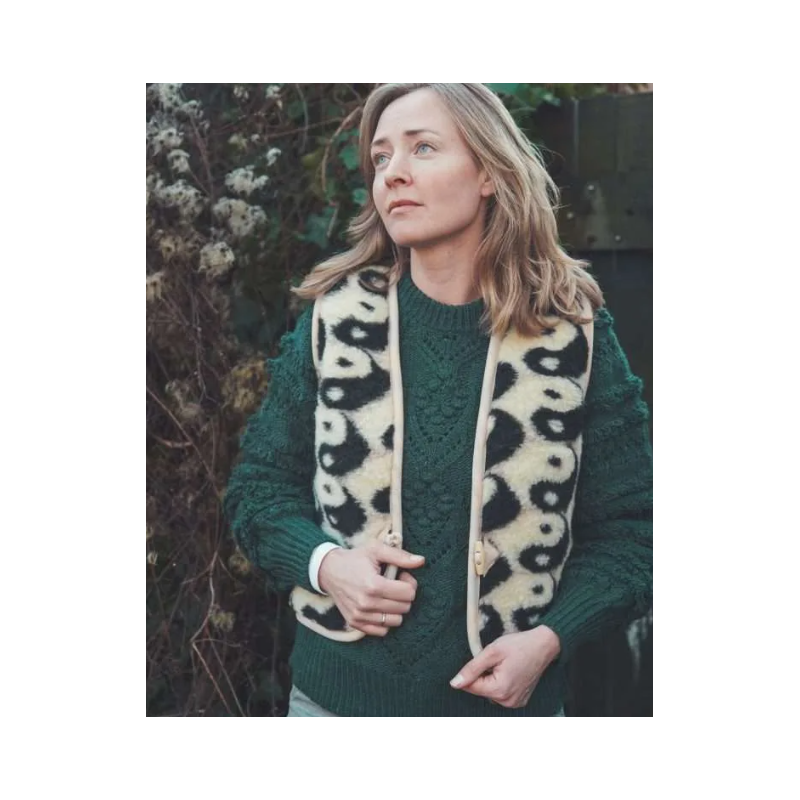 We are wovens woolen bodywarmer shorty yin yang