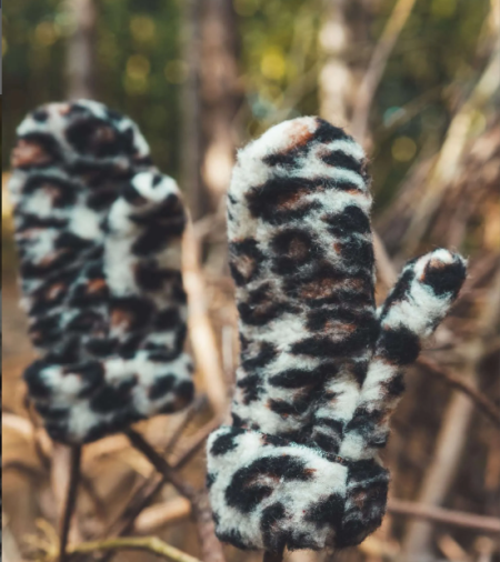 copy of We are woven woolen mittens flat white