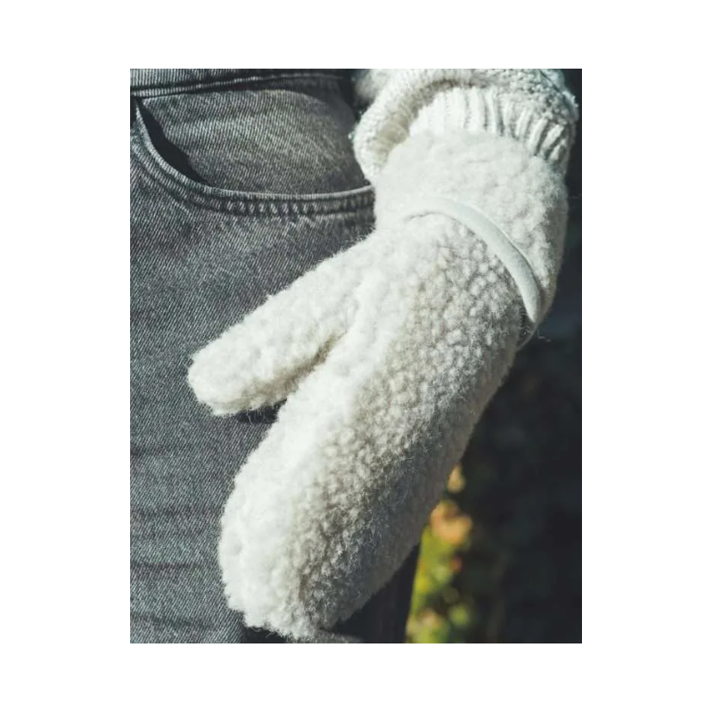 copy of We are woven woolen mittens flat white