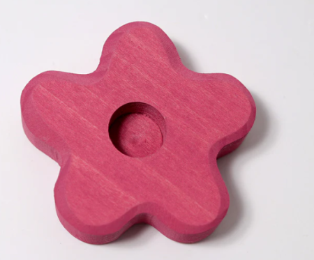 Grimms candle holder flower pink (2705)