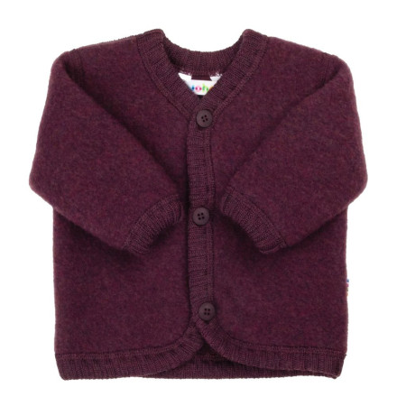Joha merino woolfleece cardigan plum