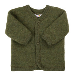 Joha merino wolfleece vest dark olive (19474)