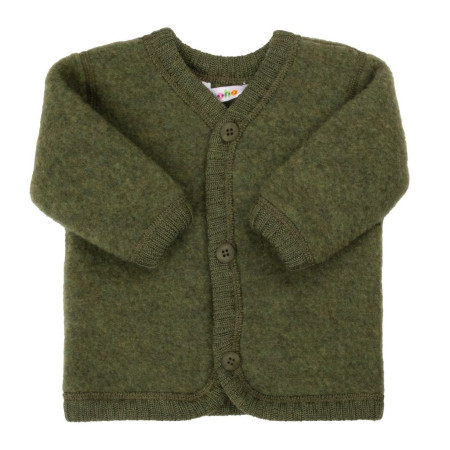 Joha merino wolfleece vest dark olive (19474)