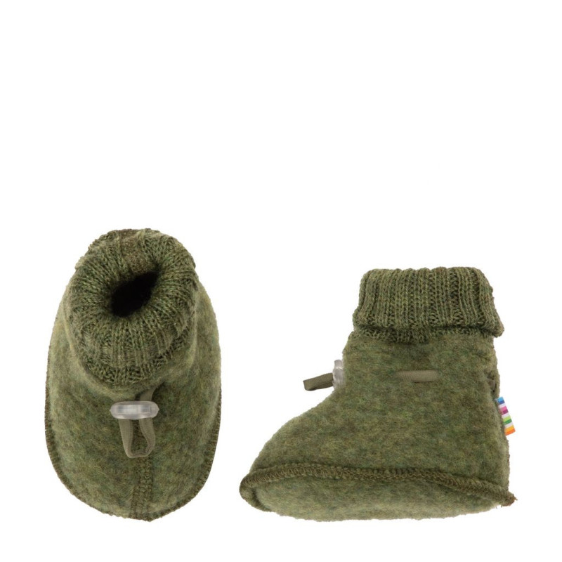 Joha woolfleece booties dark olive