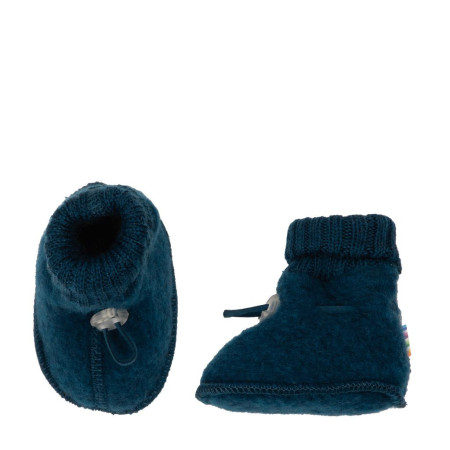 Joha woolfleece booties dark turquoise