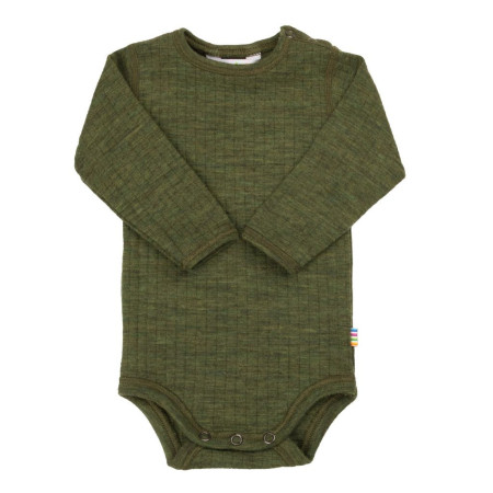 Joha wollen romper lange mouw dark olive (64356)