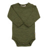 Joha merino woolen long sleeve body  dark olive