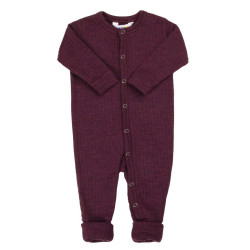 Johawollen  jumpsuit met omslag plum (54355)