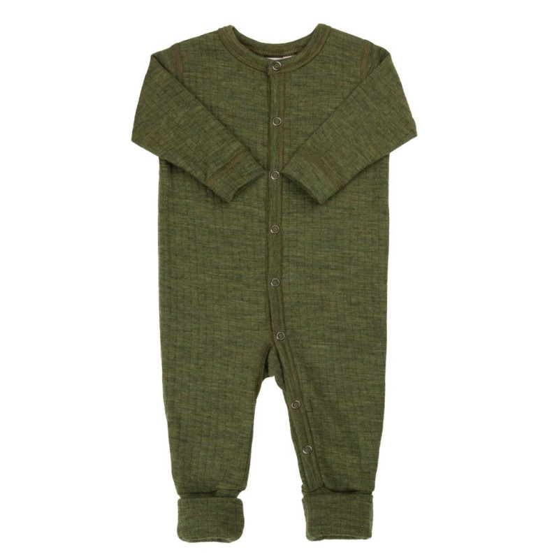 Joha merino woolen jumpsuit dark olive