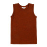Joha woolen sleeveless shirt russet