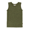 Joha woolen sleeveless shirt dark olive