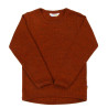 Joha wollen longsleeve met ribstructuur russet (15208)