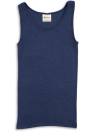 Engel Natur wool silk sleeveless shirt navy