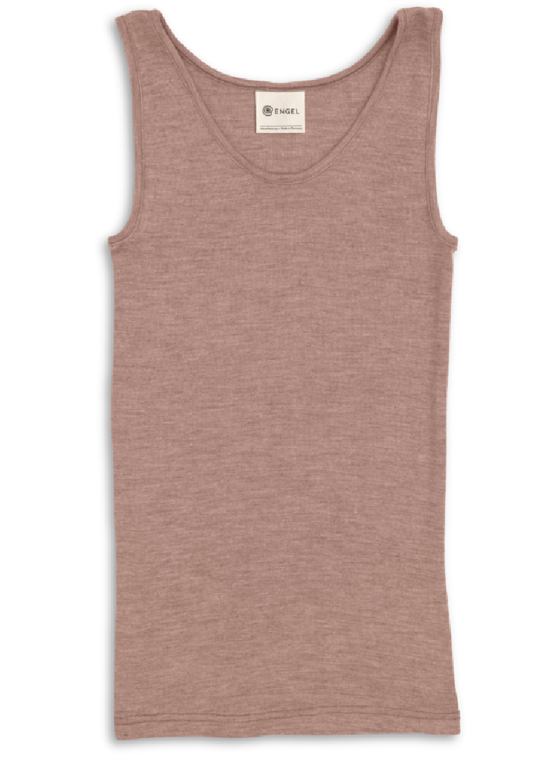 Engel Natur wolzijde mouwloos hemd dusty rose (704010)