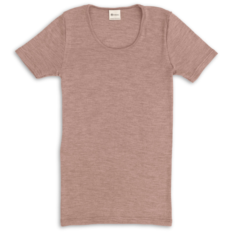 Engel Natur wolzijde tshirt dusty rose (704870)