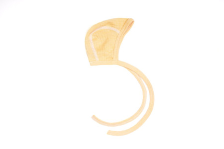 Cosilana baby bonnet cotton wool silk yellow (91090)