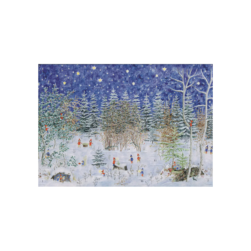 Adventskalender klein-Advent im Zwergenwald (elisabeth heuberger)