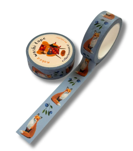 Esther Bennink washi tape bosbes met vos