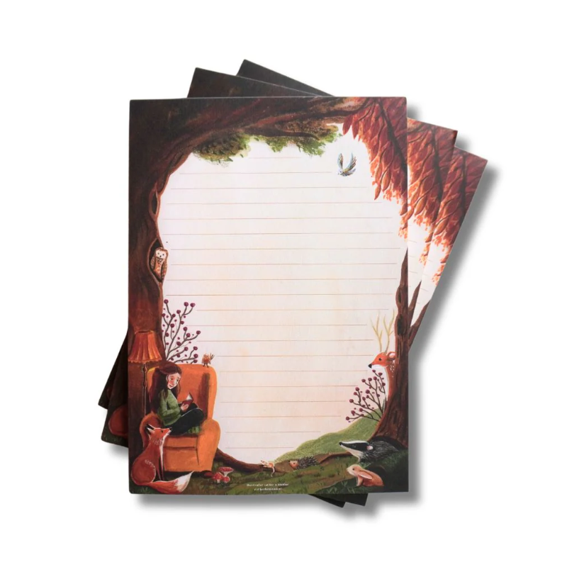 Esther Bennink notitieblok a5 thuis in het bos