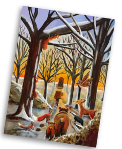 Esther Bennink postkaart bosfluisteraar