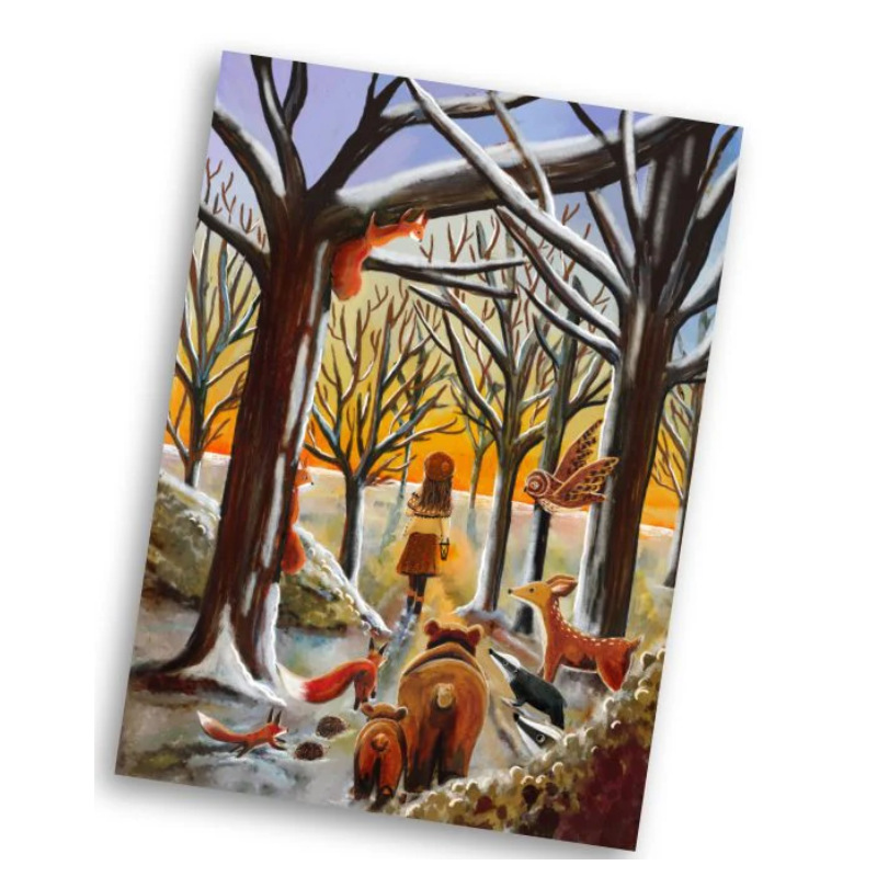 Esther Bennink postkaart bosfluisteraar