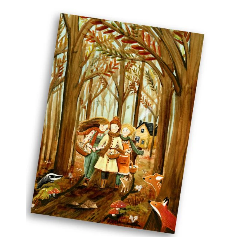 Esther Bennink postkaart paddenstoelentijd