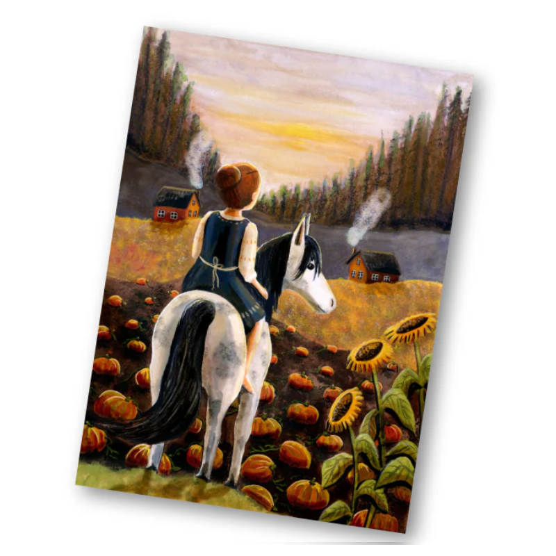 Esther Bennink postkaart een knus ritje