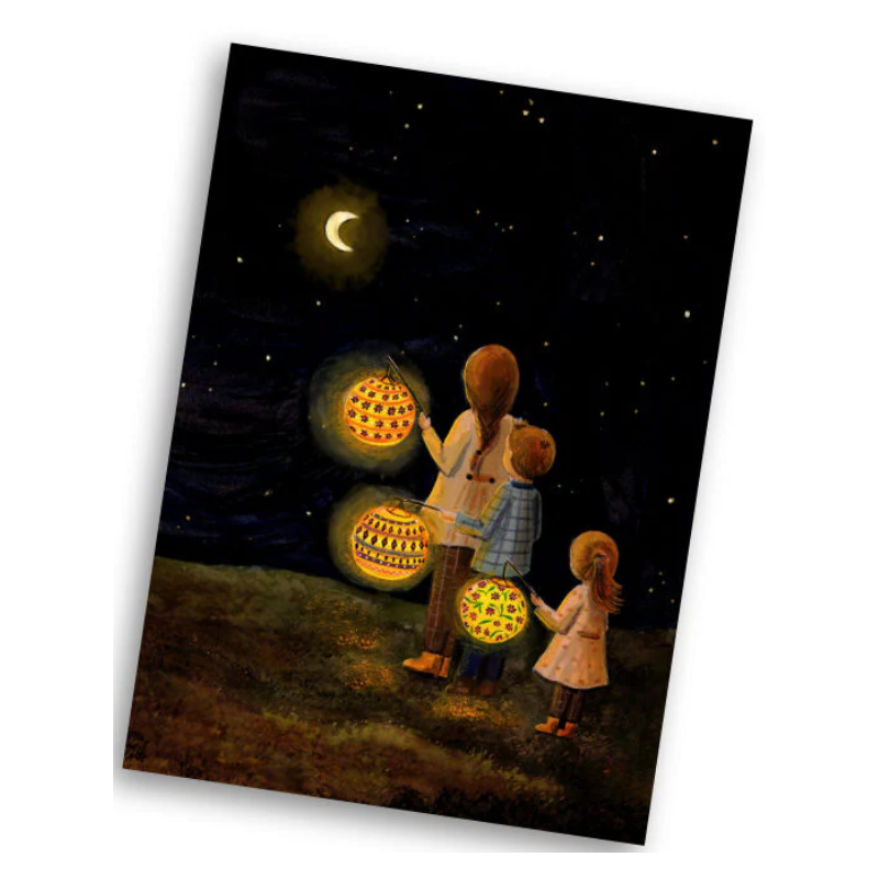 Esther Bennink postkaart lampionnenmagie