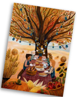 Esther Bennink postkaart oogstfeest