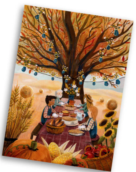 Esther Bennink postkaart oogstfeest