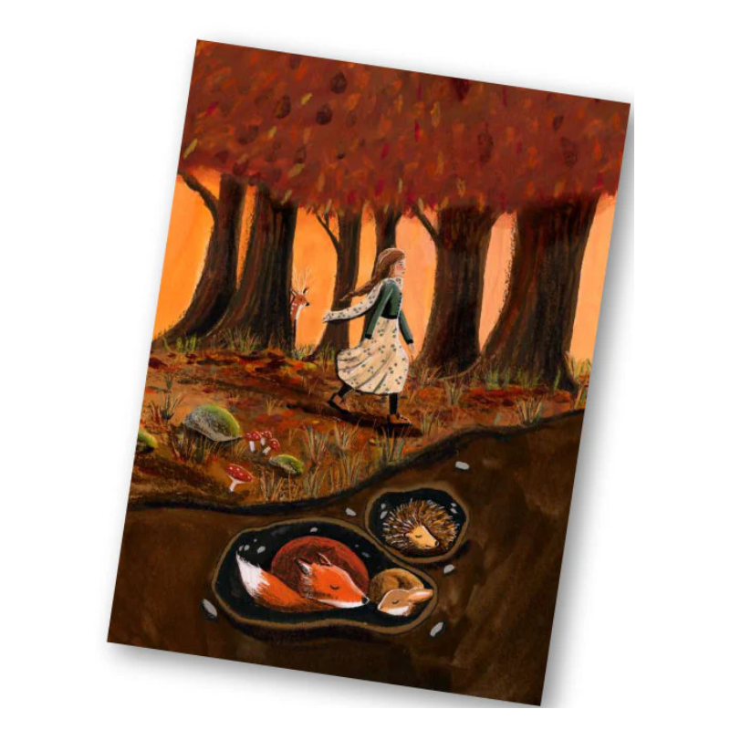 Esther Bennink postkaart bosbaden