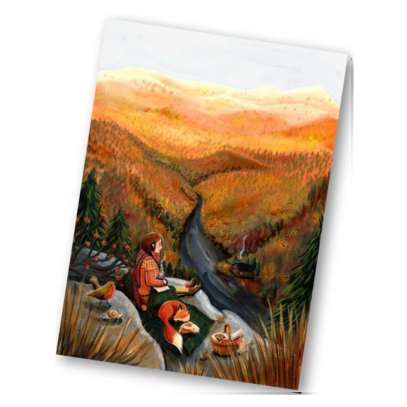 Esther Bennink postkaart herfstpicknick