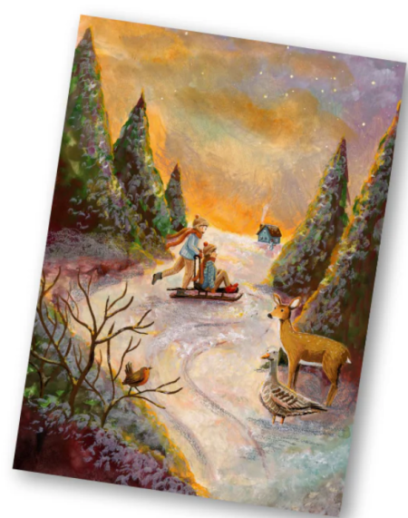 Esther Bennink postkaart Sleeen