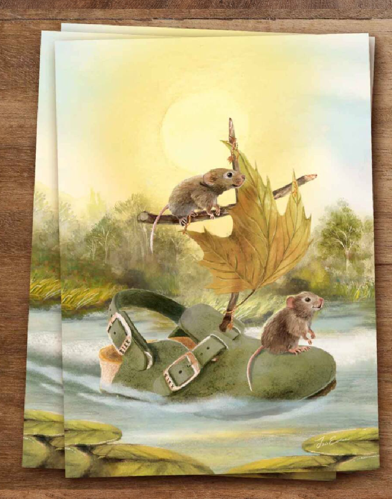 Iris Esther postal card adventure awaits