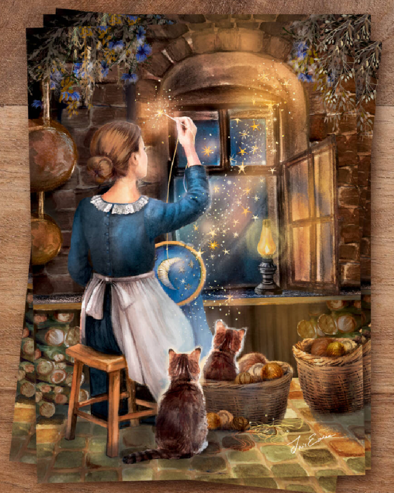 Iris Esther postkaart The Seamstress of Stars