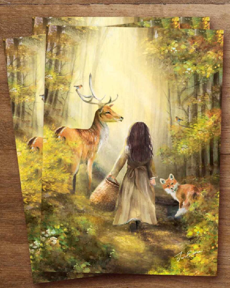 Iris Esther postal card where we belong