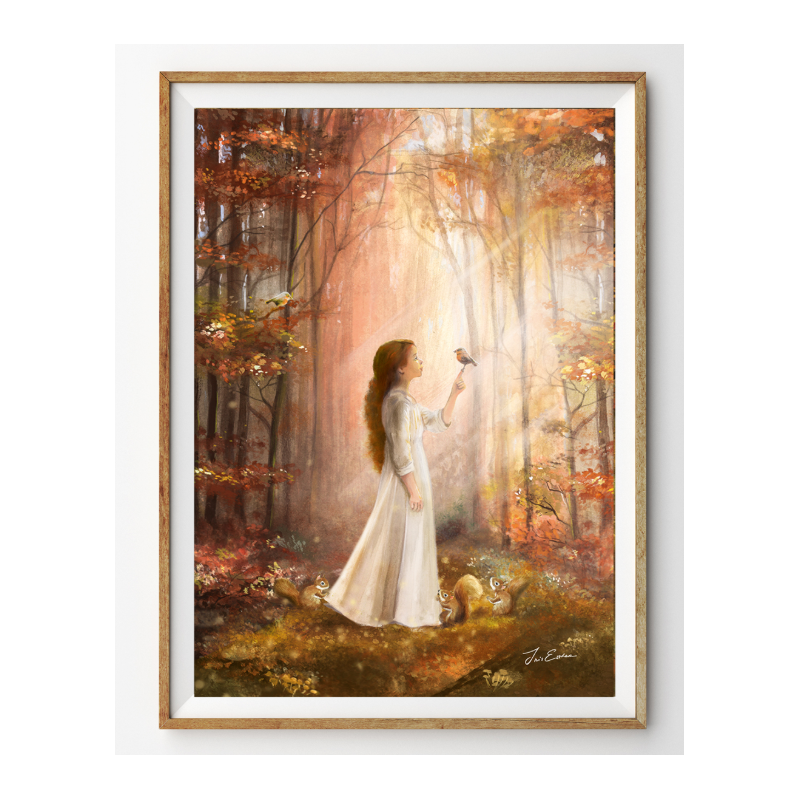 Iris Esther artprint Woodland Whispers