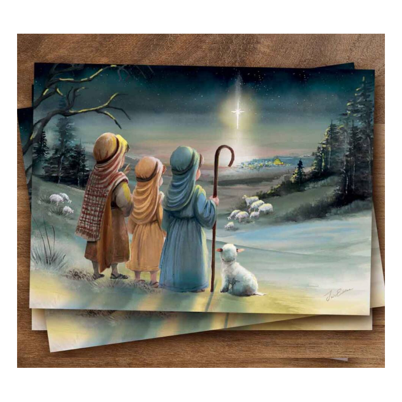 Iris Esther postal card Little shepherds