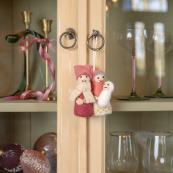 Sjaal met verhaal hanger Jozef en Maria cyclaam