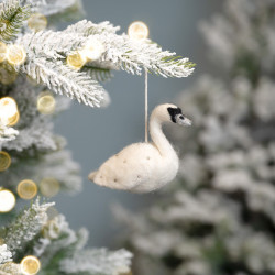 Sjaal met verhaal hanger swan wihte