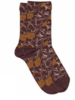 MP Denmark wollen damessokken  Dahlia grape skin (79752)