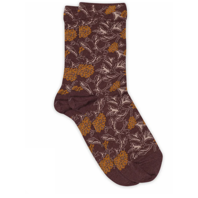 MP Denmark wollen damessokken  Dahlia grape skin (79752)