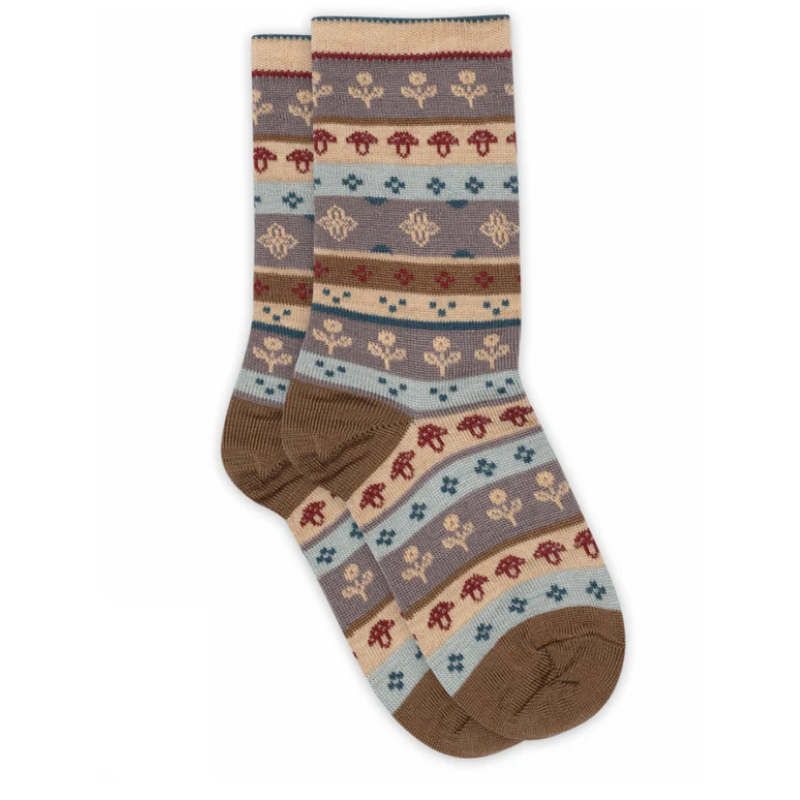 copy of MP Denmark woolen socks dark purple dove Roskva (79283)