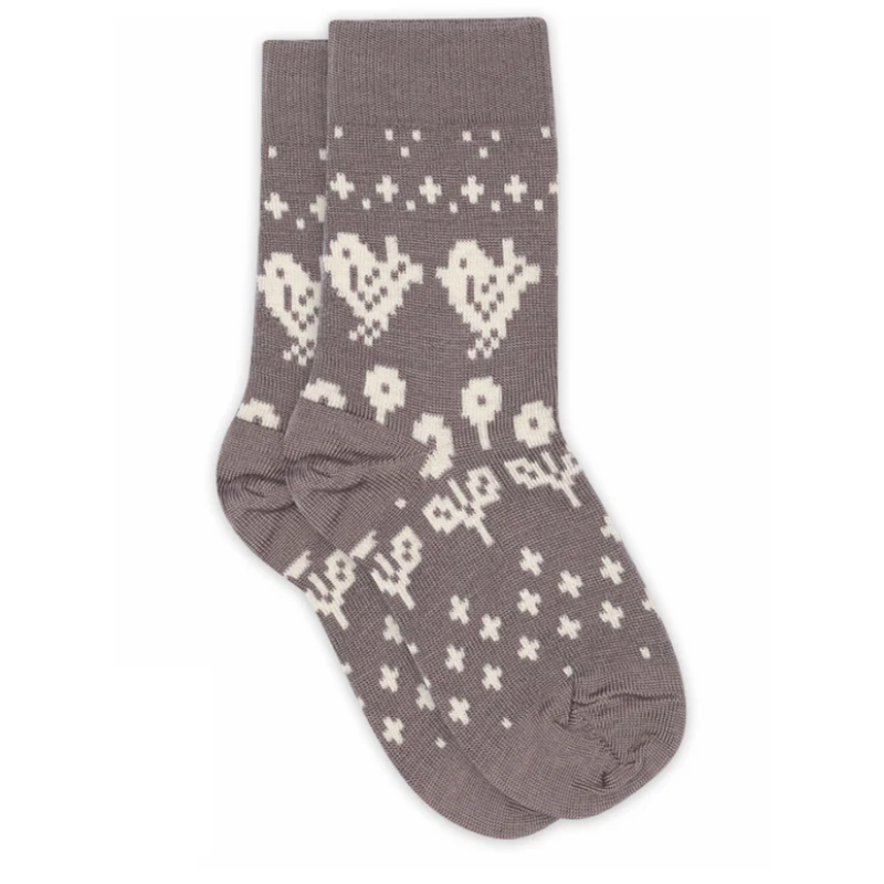 MP Denmark wollen sokken dark purple dove Rosie (79282)