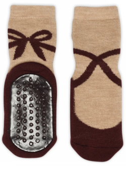 Kopie van MP Denmark wollen antislip sokken balletschoen wijnrood (79281)